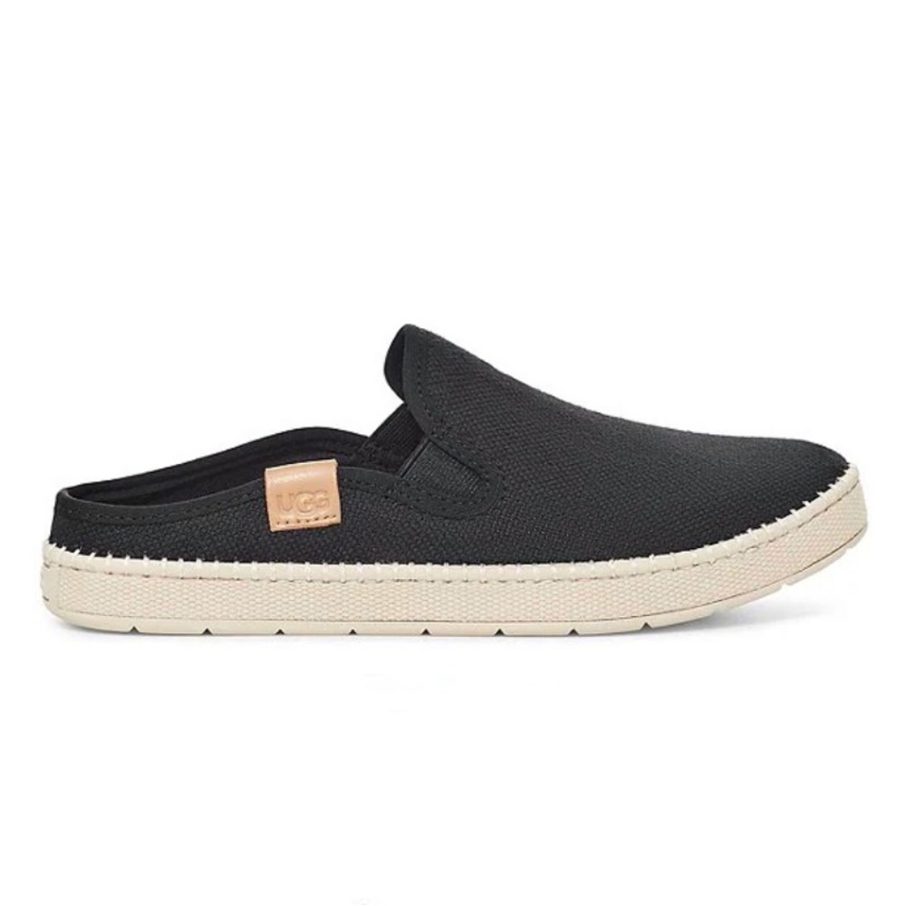 UGG Delu Fabric Slip-On Sneaker in black size 6.5